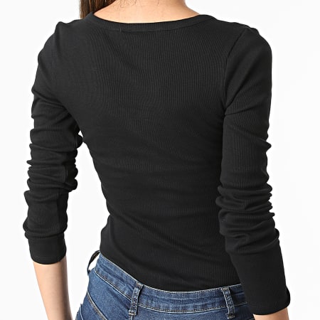 Guess - Tee Shirt Manches Longues Femme W0BP1S Noir