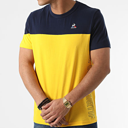Tee shirt coq sportif jaune deals