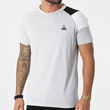 Le Coq Sportif - Camiseta Murciélago N1 2210555 Gris jaspeado