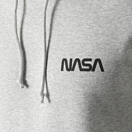NASA - Lot De 2 Sweats Capuche Simple Chest Noir Gris Chiné