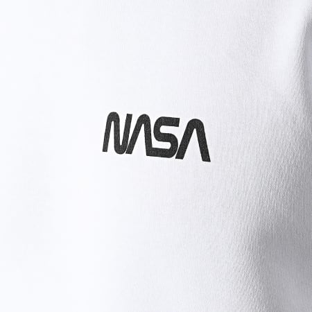 NASA - Sweat Crewneck Simple Chest Blanc