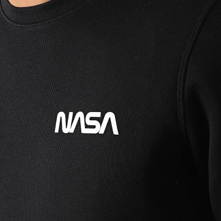NASA - Sweat Crewneck Simple Chest Noir