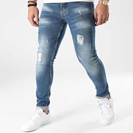 Black Industry - 1133 Jeans skinny in denim blu