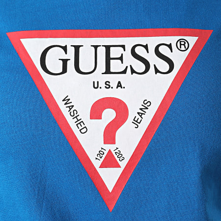 Guess - Tee Shirt Femme W1YI1B Bleu Roi