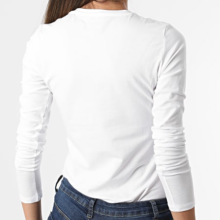 Guess - Tee Shirt Manches Longues Femme W2RI31 Blanc
