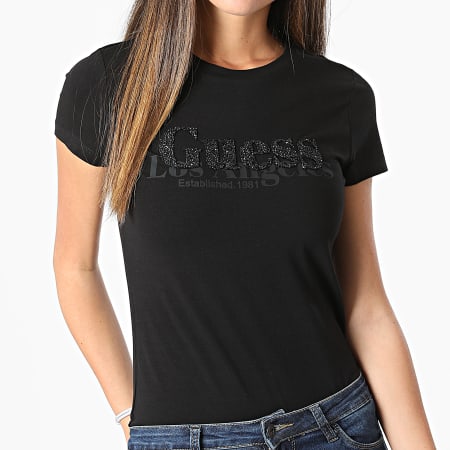 Guess - Tee Shirt Femme W2RI00 Noir