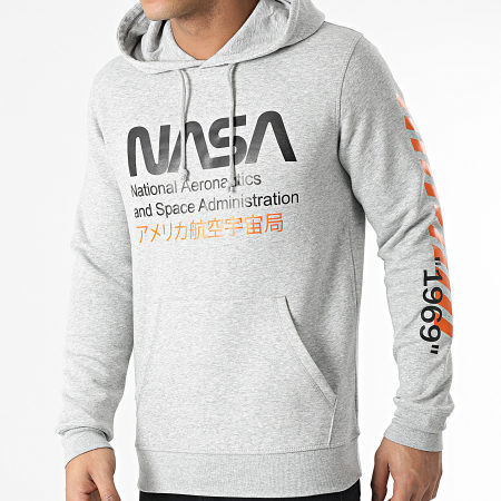 NASA - Sweat Capuche Admin 2 Gris Chiné