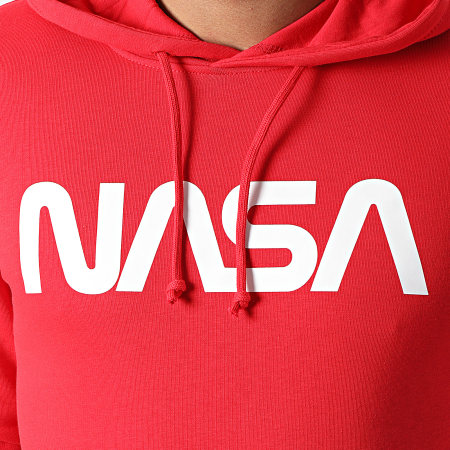 NASA - Sweat Capuche Worm Logo Rouge