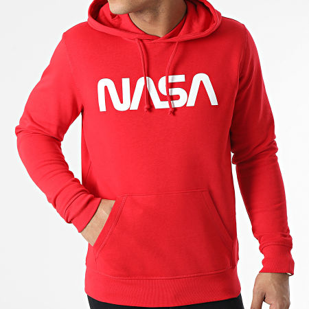 NASA - Sweat Capuche Worm Logo Rouge