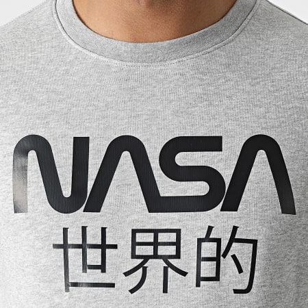 NASA - Sweat Crewneck Japan Gris Chiné