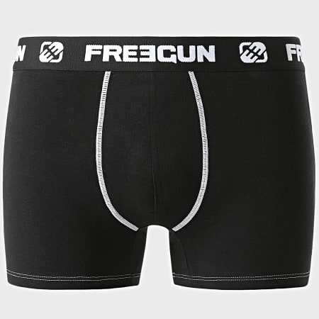Freegun - Lot De 3 Boxers Ultra Stretch Noir