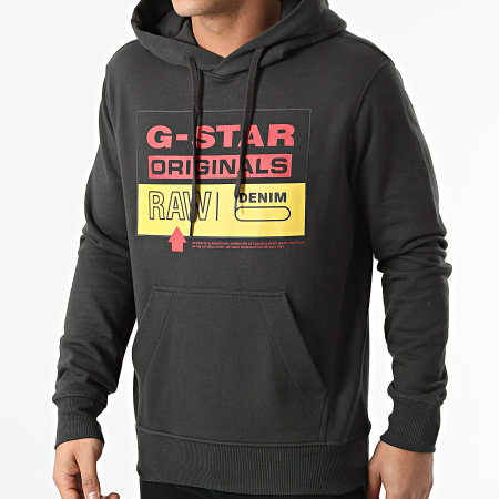 G-Star - Originals Felpa con cappuccio D20696-A613 Grigio antracite