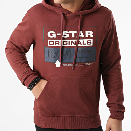 G-Star - Originals Felpa con cappuccio D20696-A613 Bordeaux