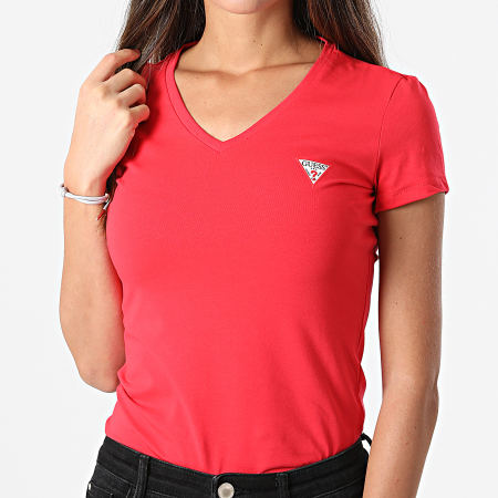 Guess - Tee Shirt Femme W1YI1A Rouge