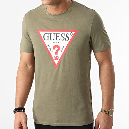 Guess - Camiseta M1RI71-I3Z11 Verde Caqui