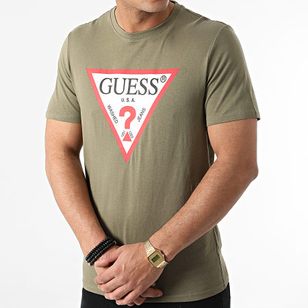 Guess - Tee Shirt M1RI71-I3Z11 Vert Kaki