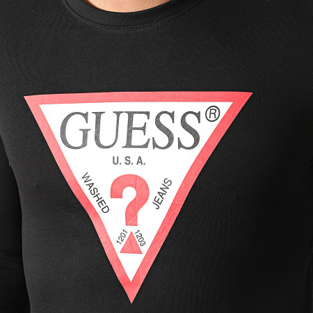 Guess - Tee Shirt Manches Longues M1RI31-J1311 Noir