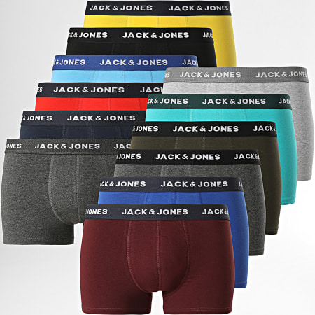 Jack And Jones - Lot De 12 Boxers Solid Multi