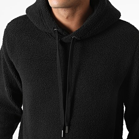 Only And Sons - Sweat Capuche Polaire Remy Noir