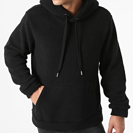 Only And Sons - Sweat Capuche Polaire Remy Noir