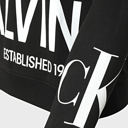 Calvin Klein - Sweat Crewneck Enfant Inst Hero Logo Relaxed 1122 Noir
