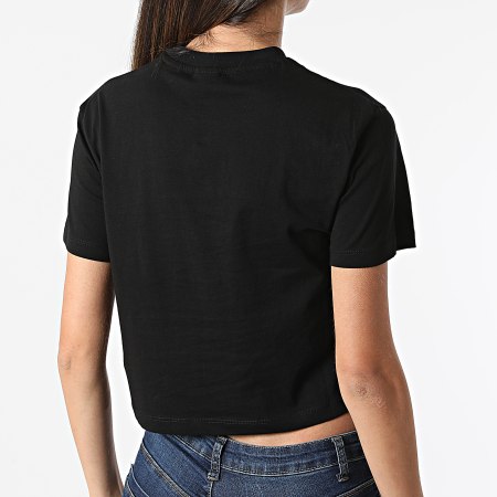 Guess - Tee Shirt Femme Crop V2RI00 Noir