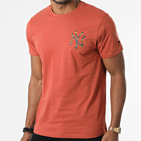 New Era - Tee Shirt New York Yankees Camouflage Logo 12869865 Camel