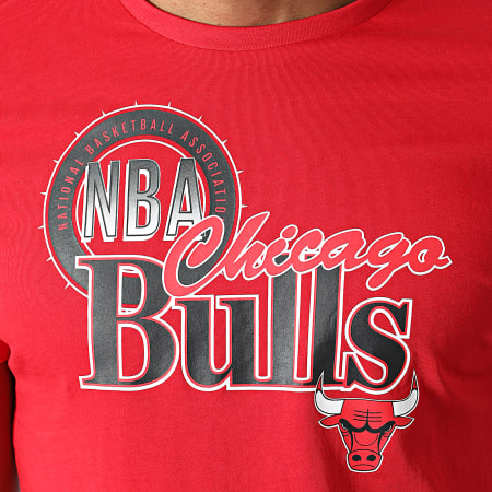 New Era - Tee Shirt Chicago Bulls Throwback Graphic 12869833 Rouge