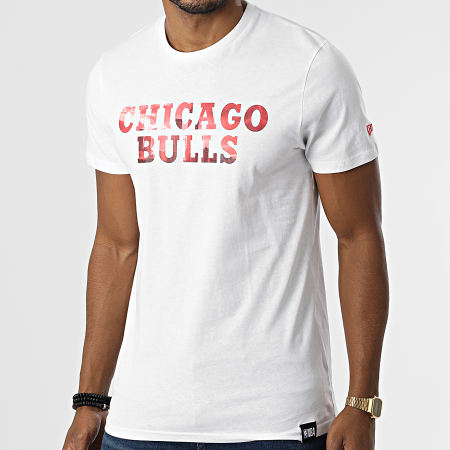 New Era - Tee Shirt Chicago Bulls Graphic Logo 12869842 Blanc