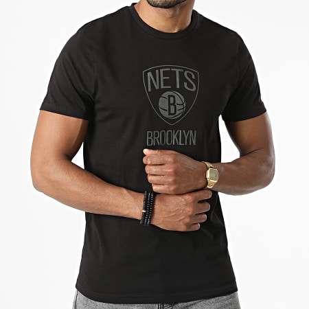 New Era - Camiseta reflectante Brooklyn Nets 12869802 Negro