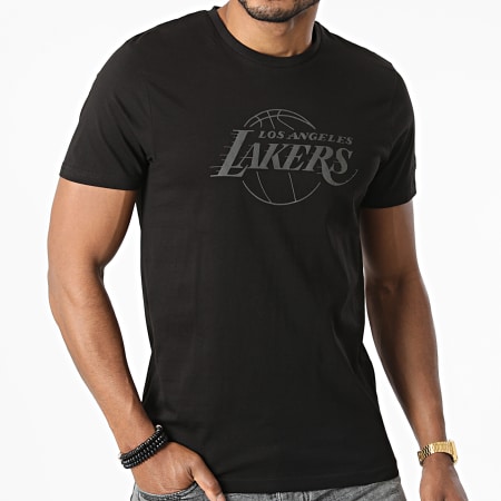 New Era - Tee Shirt Réfléchissant Los Angeles Lakers 12869801 Noir