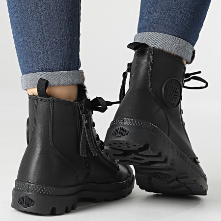 Palladium - Boots Femme Pampa Hi Zip Leather S 97223 Black