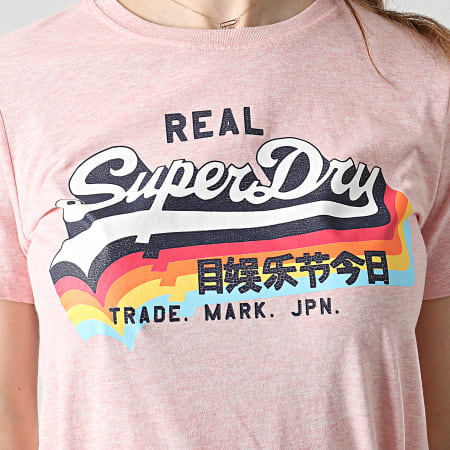 Superdry - Camiseta Mujer W1010255A Rosa