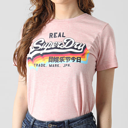 Superdry - Tee Shirt Femme W1010255A Rose