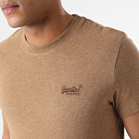 Superdry - Tee Shirt Vintage Logo Embroidery M1011245A Beige Chiné