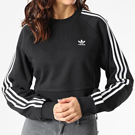 Adidas Originals - Sweat Crewneck Femme A Bandes H43924 Noir
