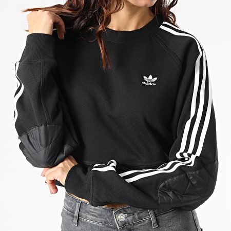 Adidas Originals - Sweat Crewneck Femme A Bandes H43924 Noir