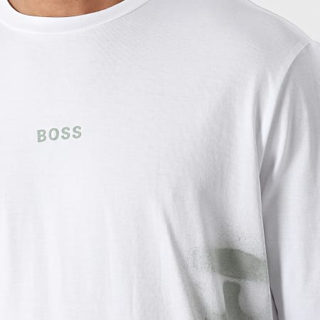 BOSS - Tee Shirt A Manches Longues Tecargo 50465386 Blanc