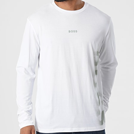 BOSS - Tee Shirt A Manches Longues Tecargo 50465386 Blanc