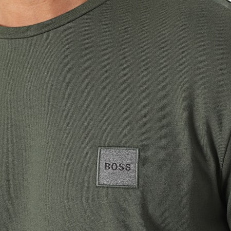 BOSS - Tee Shirt Manches Longues Tacks 1 50462772 Vert Kaki