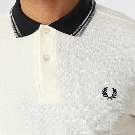 Fred Perry - Polo A Manches Courtes Space Dye Tipped M2609 Beige