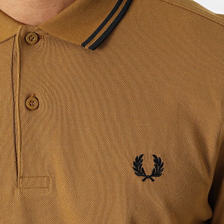 Fred Perry - Polo manica corta Twin Tipped M3600 Camel