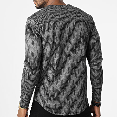 Frilivin - Tee Shirt Manches Longues 15571 Gris Anthracite