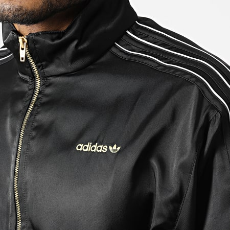 Adidas Originals - Veste Zippée A Bandes FB Satin H31290 Noir