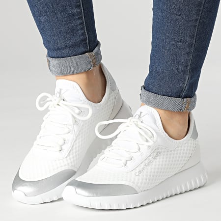 Calvin Klein Jeans - Baskets Femme Runner Lace Up Sneaker 0607 Bright White