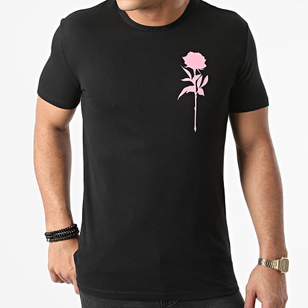 Luxury Lovers - Tee Shirt Rose Chest Noir Rose