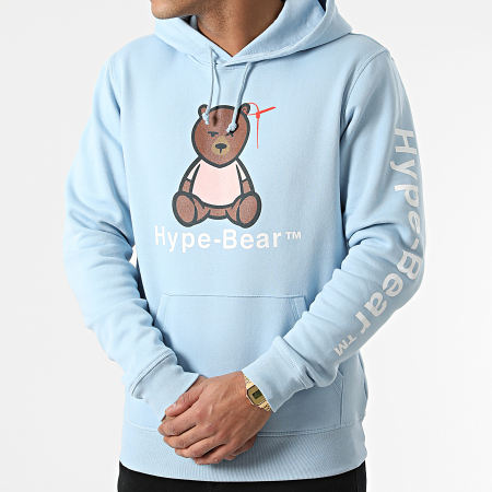 Luxury Lovers Sweat Capuche Hype Bear Teddy Bleu Ciel Rose LaBoutiqueOfficielle