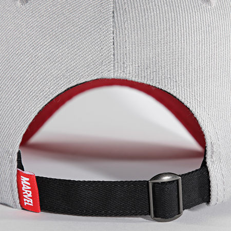 Marvel - Casquette Logo Gris Rouge