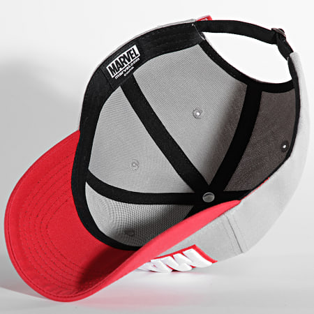 Marvel - Casquette Logo Gris Rouge