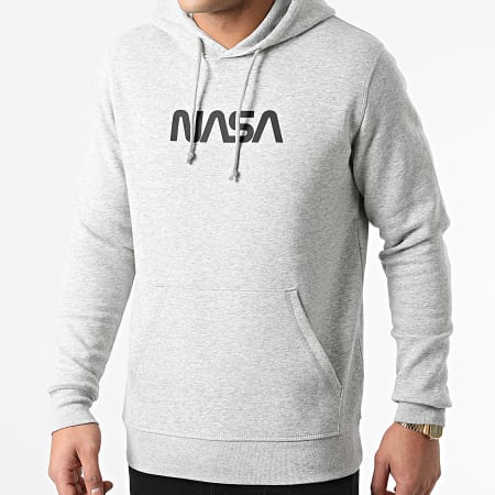 NASA - Felpa con cappuccio Skid, grigio scuro